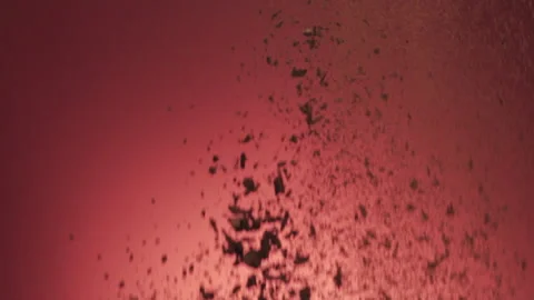 Coffee powder splash red background slowmotion 100fps Stock-Footage 156477363