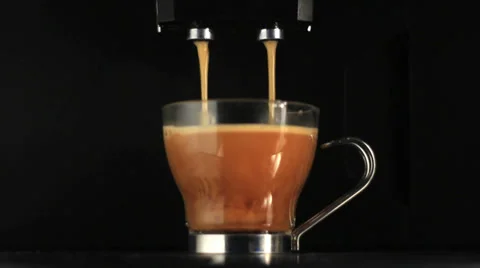 Coffee preparation close up studio Stock Footage 24781764