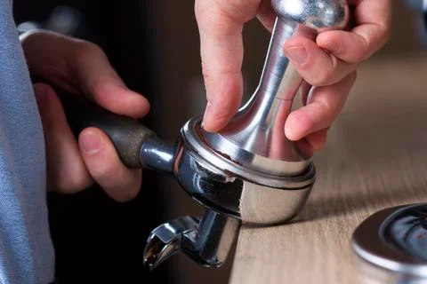 Coffee preparation Stock Photos