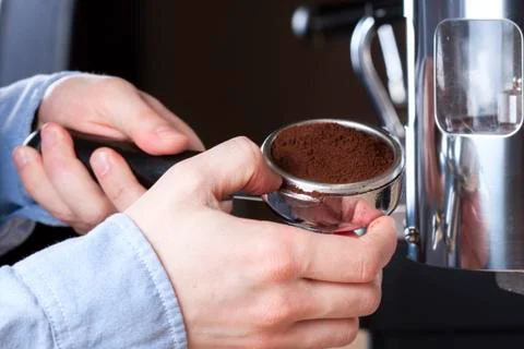 Coffee preparation Foto stock