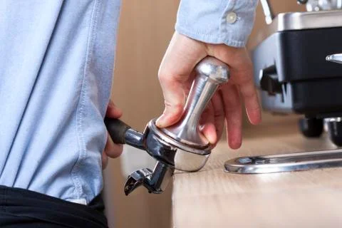 Coffee preparation Stock Photos