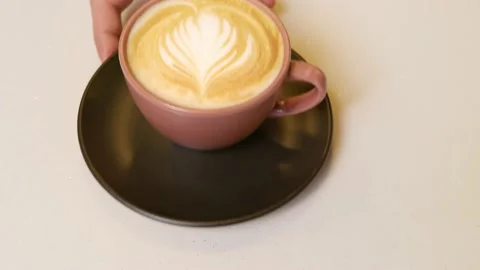 Coffee Presentation, Your latte is ready Stock Footage 170060546