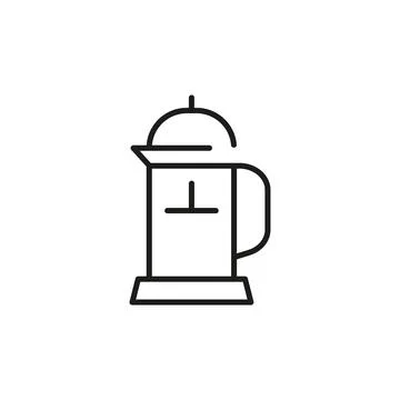 Coffee Press Icon Stock Illustration