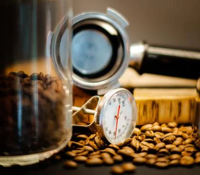 Coffee pressure maker Stock Photos