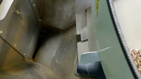 Coffee processing event coffee factory content industrial environment close-up Stock Footage 302963747