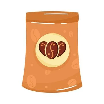 Coffee product bag Stock Illustration