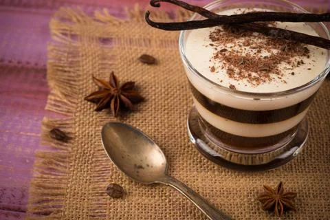 Coffee Pudding Stock Photos