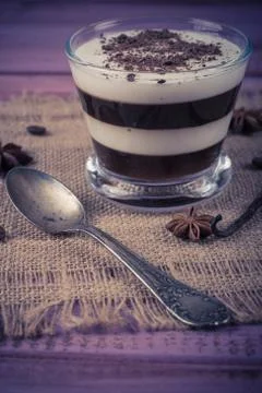 Coffee Pudding Stock Photos
