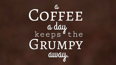 Coffee quote with coffee background Stock Footage 101670040