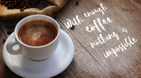 Coffee Quote Stock Photos