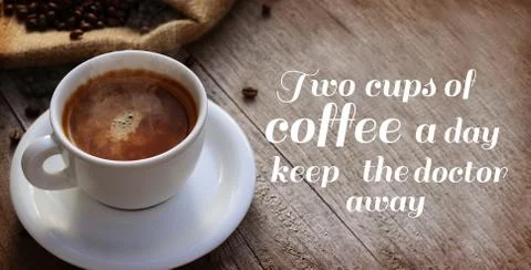 Coffee Quote Foto stock