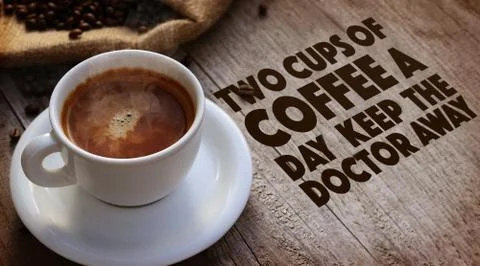 Coffee Quote Foto stock