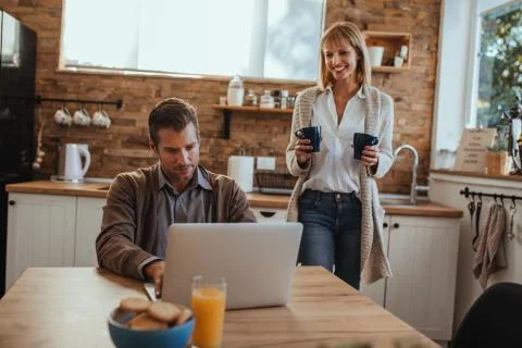 The coffee is ready! Stock Photos