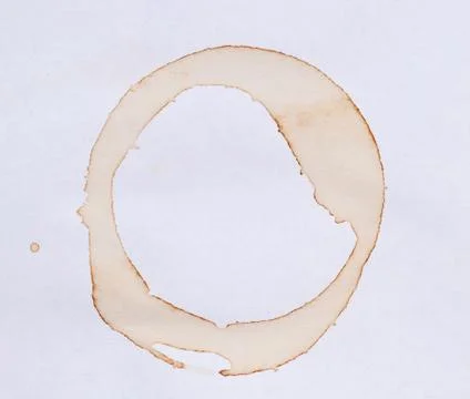 Coffee ring stain Foto stock