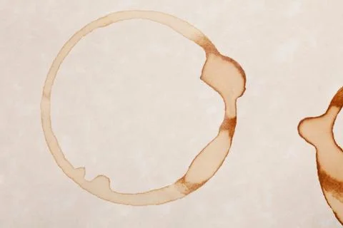 Coffee ring stain Stock Photos