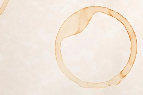 Coffee ring stain Stock Photos