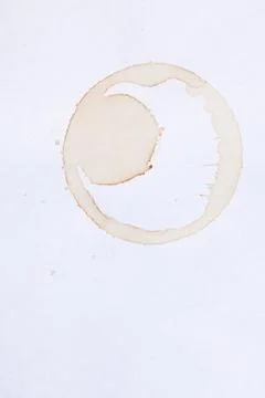 Coffee ring stain Stock Photos
