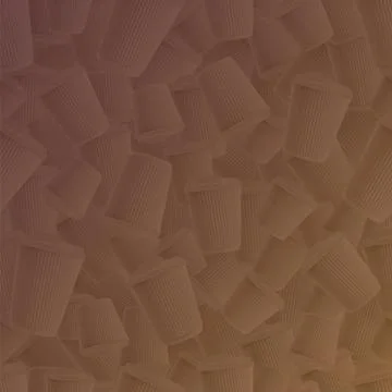 Coffee ripple cups brown background. Vector EPS10 Stock Illustration
