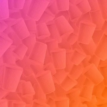 Coffee ripple cups gradient background with modern duotone effect. Stock Illustration