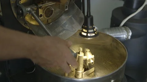 Coffee roast process Stock Footage 86375921