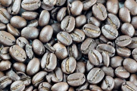 Coffee roasted beans. Foto stock
