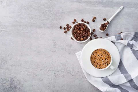 Coffee with roasted beans Stock Photos