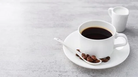 Coffee with roasted beans Stock Photos
