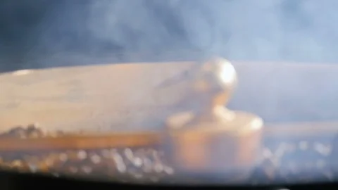 Coffee roaster beans closeup Stock Footage 92543417