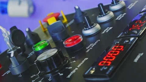 Coffee roaster control panel Vídeos de archivo 142256837