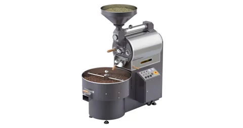 Coffee roaster machine in action Stock Footage 321860556