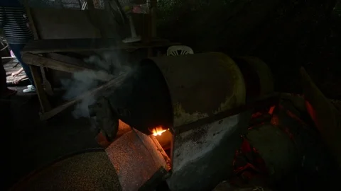 Coffee roaster Thailand Stock Footage 90417335