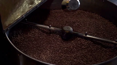 Coffee Roaster working Stock Footage 66787549