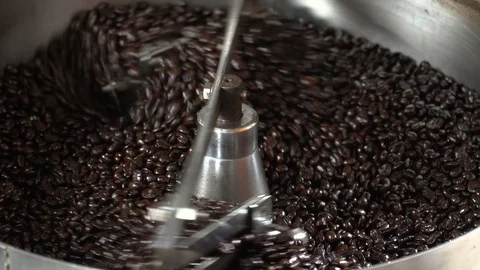 Coffee roasters machine Stock Footage 99898696