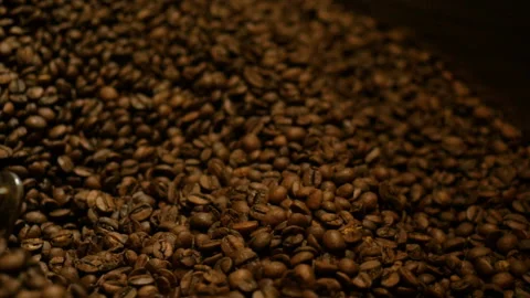 Coffee Roasting - Beans - Cooling Close Up 스톡 동영상 152270805