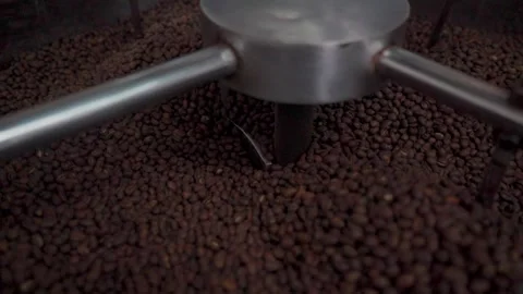 Coffee Roasting Machine in Action Stock Footage 293421235
