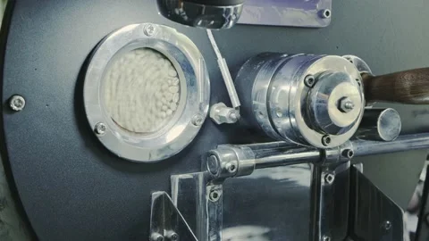 Coffee roasting machine Vídeos de archivo 142012002