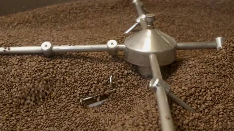 Coffee Roasting Machine, Moving Left Stock Footage 147633270