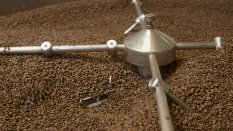 Coffee Roasting Machine, Moving Left Stock Footage 147633382