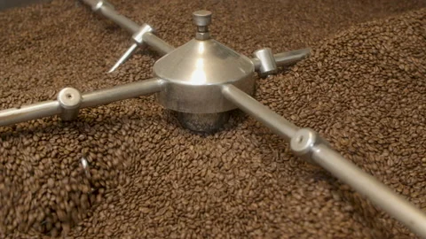 Coffee Roasting Machine, Moving Upwards Stock Footage 147633405