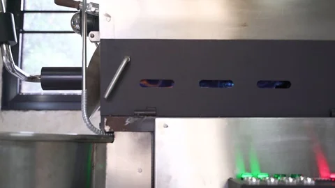 Coffee roasting machine process Video stock 102826933