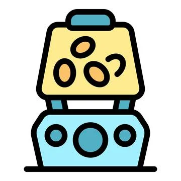 Coffee roasting machine processing aromatic coffee beans Stock Illustration