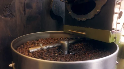 Coffee Roasting Process At A Coffee Shop Stock Footage 88449832