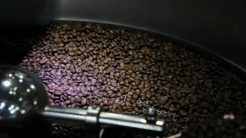 Coffee roasting process Video stock 141855942