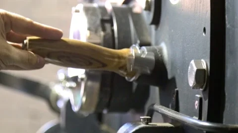 Coffee roasting process slow motion Stockbeeldmateriaal 136947259