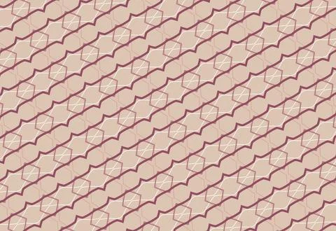 Coffee ruby espresso stroke-based repeatable contour surface pattern with milk m Stock Illustration