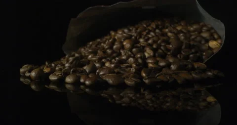 Coffee Sack Beans Bag 5K RED Gemini Slow Motion Stock Footage 137983298