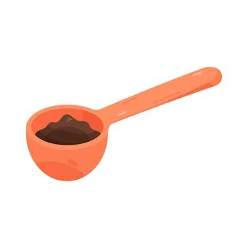 Coffee scoop Stock Illustration
