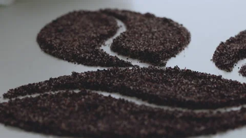 Coffee scrub Coffee Bean Shape Stock Footage 234973427