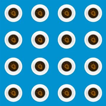 Coffee seamless design Stock Illustration