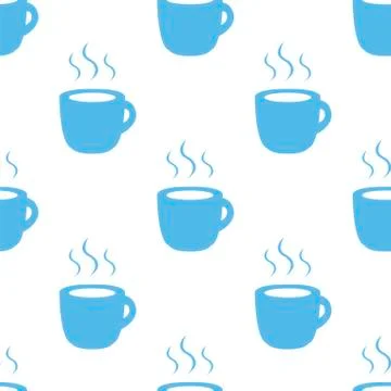 Coffee seamless pattern Illustrazione stock